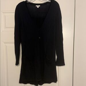 J. Jill Navy Long Sleeve Cardigan
